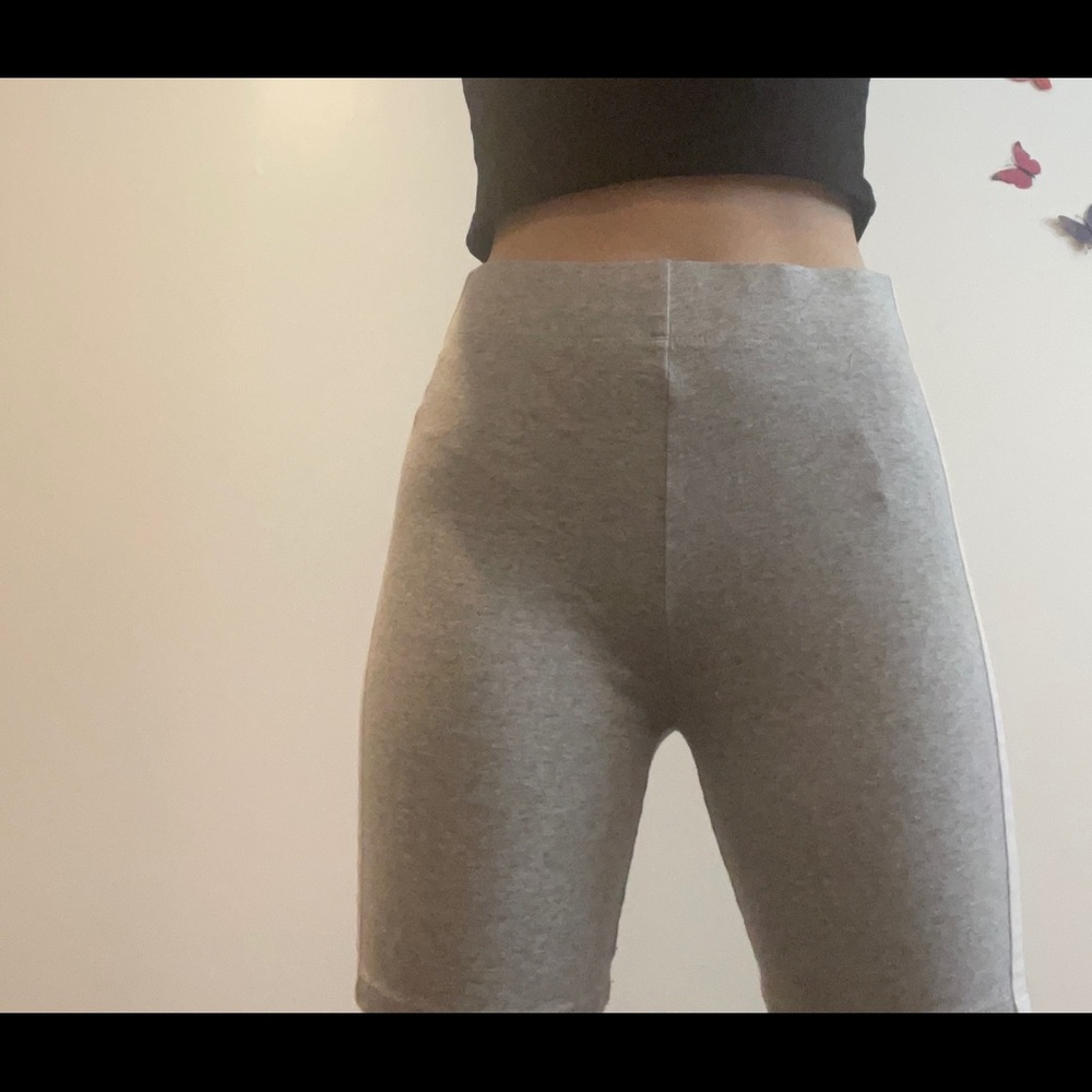 Grey biker shorts